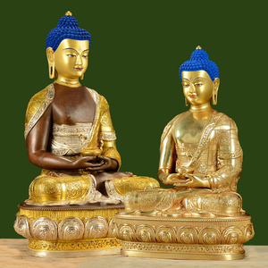 阿弥陀佛纯铜佛像鎏金鎏银尼泊尔西藏供奉5寸7寸10寸15寸20寸1米