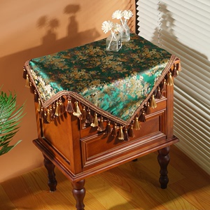 古典桌布欧式客厅边几角几床头柜正方形桌布家用美式茶几盖巾台布