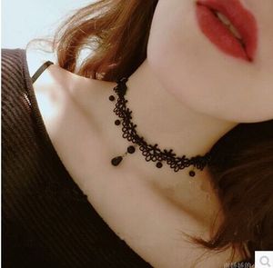 韩国原宿复古黑色蕾丝颈链颈带项圈女脖链饰品脖子项链短款锁骨链
