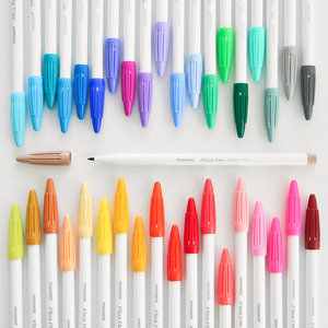 韩国monami慕娜美纤维水彩笔手帐笔标记重点水性笔彩色手账勾线笔