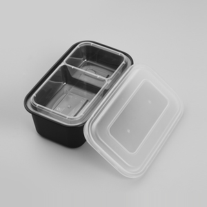 打包盒双层美式餐盒一次性日式加厚快餐盒可配内衬塑料沙拉盒