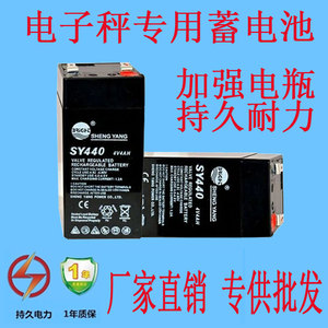 SHENGYANG电子秤专用蓄电池晟阳通用4V6V电子称台秤计价称充电池