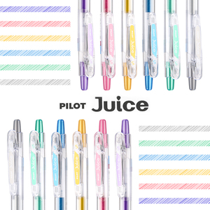 日本pilot百乐juice金属色果汁笔彩色中性笔0.5mm按动笔学生用刷题做笔记专用手账笔绘画水笔舰店官网同款
