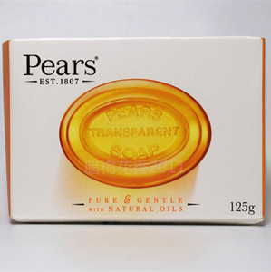 原装进口英国Pears梨牌香皂125克超滋润保湿清洁控油泡沫丰富