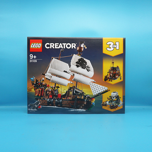 LEGO乐高创意系列31109海盗船小颗粒男女孩拼装积木玩具三种拼法