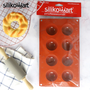 Silikomart三能硅胶模具意大利8连半圆形慕斯蛋糕烘焙模具