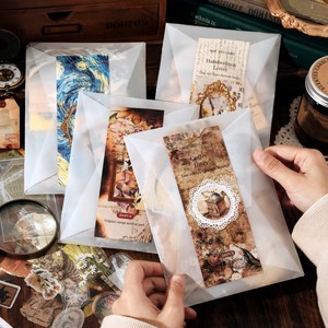 陌墨时空手札复古素材包名画咖啡主题手帐拼贴打底背景装饰材料包