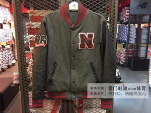 歪门鞋道 New Balance新百伦 男皮袖棒球服夹克棉服 NCNQ243041