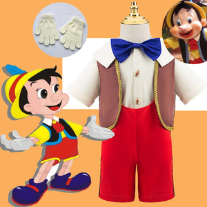 儿童木偶奇遇记长鼻子匹诺曹角色扮演服装迪士尼舞台剧表演套装男