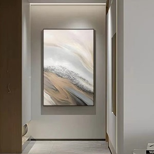S318 玄关画装饰画现代走廊过道铝合金边框客厅装饰画土星80120