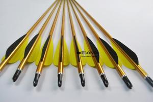 铝箭箭杆 一等杆弓箭射箭铝杆 千分之3以内 2219弓箭配件金色铝箭