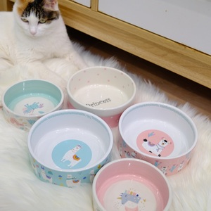 啦调酱 Elite伊丽陶瓷碗|宠物饭盆水碗安全环保小型犬碗抗菌猫碗