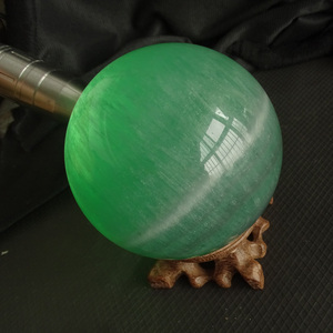 水玉冰魄天然萤石球摆件 绿紫聚宝盆莹石球摆件水晶球一物一图
