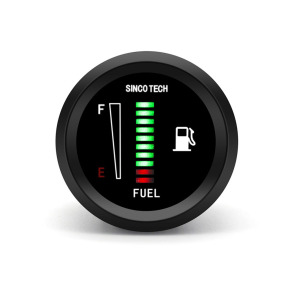 汽车改装LED显示油量表52mm油位计12V汽车通用仪表油位表