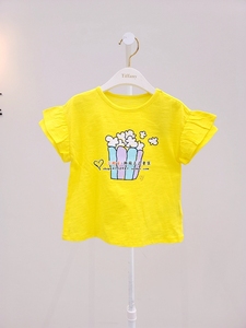 特Tiffany韩国直邮童装代购2021年夏款女童短袖T恤KKT010 110-165