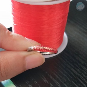 缠戒指的线编织串珠专用编织绳改大小透明鱼线固定商用红色金店钻