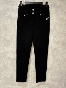 台湾代购专柜女装品牌裘提诺 BA1AC325B1 黑色牛仔裤 $7980