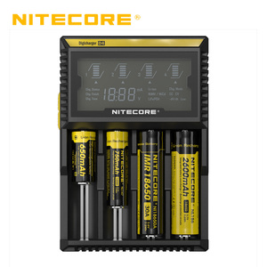 NITECORE奈特科尔D2/D4智能液晶显示双槽四槽镍氢/锂电池充电器