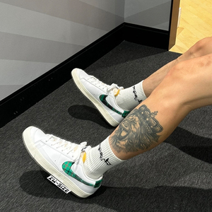 向往体育 Nike/耐克Blazer Low男子开拓者白绿低帮板鞋DV0801-100