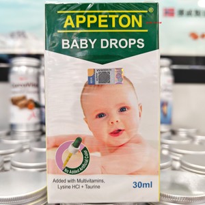澳門代購 愛必頓APPETON嬰兒綜合維他命滴劑增加免疫力體質抵抗力