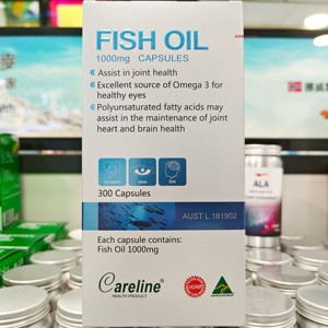 澳門代購 澳洲柯藍牌careline深海三文魚油fish oil 1000mg 300粒