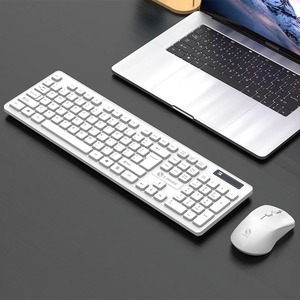 力美W100无线键盘鼠标套装笔记本台式电脑USB省电便携办公键鼠