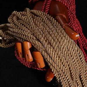 棉绳黄麻麻绳捆绑绳不扎手多色可选红色粉色黑色5米10米可选丝光