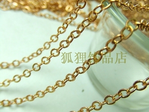 2.8MM宽韩国链条 外贸DIY饰品配件 适做项链 手链 纯铜