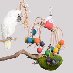 玄凤小太阳葵花灰鹦鹉啃咬磨嘴攀爬笼子装饰玩具 鸟用品笼内玩具