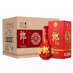 郎酒红花郎十年53度酱香型纯粮食白酒500ml单瓶