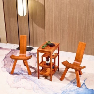 新中式花梨三脚凳实木家用可靠背三角椅休闲红木小茶几组合小户型
