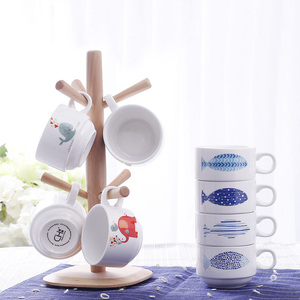 儿童陶瓷杯创意马克杯牛奶杯子可爱红茶杯小水杯茶杯早餐简约包邮
