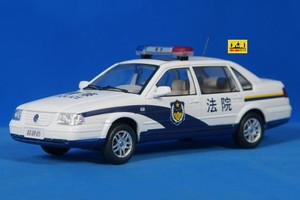 1：18原厂上海大众桑塔纳3000中国法院警车合金汽车模型顺丰包邮