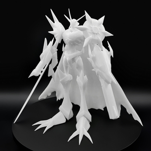 3D打印奥米加兽S皇家骑士数码宝贝白模未上色树脂Wayne设计工作室