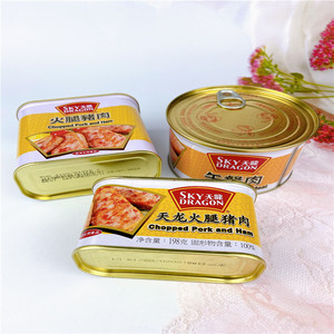 香港进口放心食品 天龙牌 火腿猪肉罐头 340G午餐肉