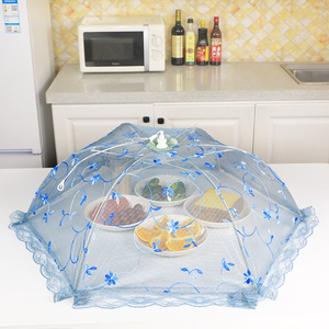 盖菜罩可折叠拆洗饭桌罩子餐桌罩菜罩子大号长方形遮菜罩家用圆形