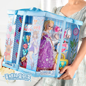 过家家巴比洋蛋糕礼盒换装娃娃公主屋女孩生日礼物潮玩盲盒代购