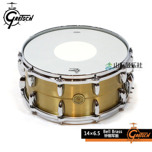 GRETSCH格瑞驰美产bell brass钟铜军鼓14×6.5snare drum 8千克重