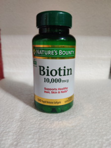 美国 Nature's Bounty Biotin 自然之宝 生物素 10000mcg*120粒
