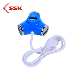 SSK/飚王水管USB分线器笔记本电脑一拖四集线HUB转换扩展多外接口