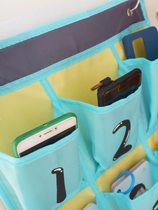 30格教室班级手机挂袋杂物收纳挂袋门后置物袋衣橱挂式收纳袋