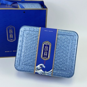 即食野生海参保温盒礼盒包装盒1斤2斤4斤手提冷藏保鲜泡沫箱蓝色