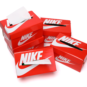 Nike鞋盒DIY纸巾盒家居抽纸盒车载配件纸抽盒创意个性面纸收纳盒