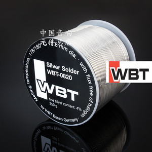 德国原装进口 WBT 0820 直径0.8mm  含银焊锡 含银百分之4