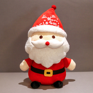 圣诞老人毛绒玩具麋鹿公仔圣诞节小礼物布偶娃娃可爱玩偶儿童装饰