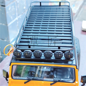 RC 遥控模型攀爬车改装升级全金属行李架带射灯奥星 D110车壳专用