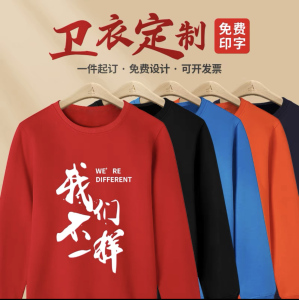 卫衣定制工作班服印字图logo外套diy定做同学聚会套头连帽衫衣服