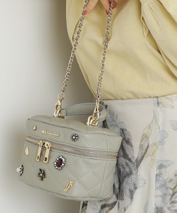 日本24新款女包包口红包单肩小链条包镶钻石迷你化妆包可爱斜挎包