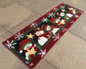 清库50*150*80外贸圣诞新年长条厨房门厅走廊阳台吸水防滑地垫毯