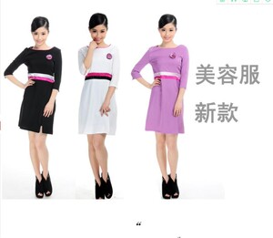 美容师服装美发美容师工作服连衣裙女足浴技师工作服美容院服装冬 阿里巴巴找货神器